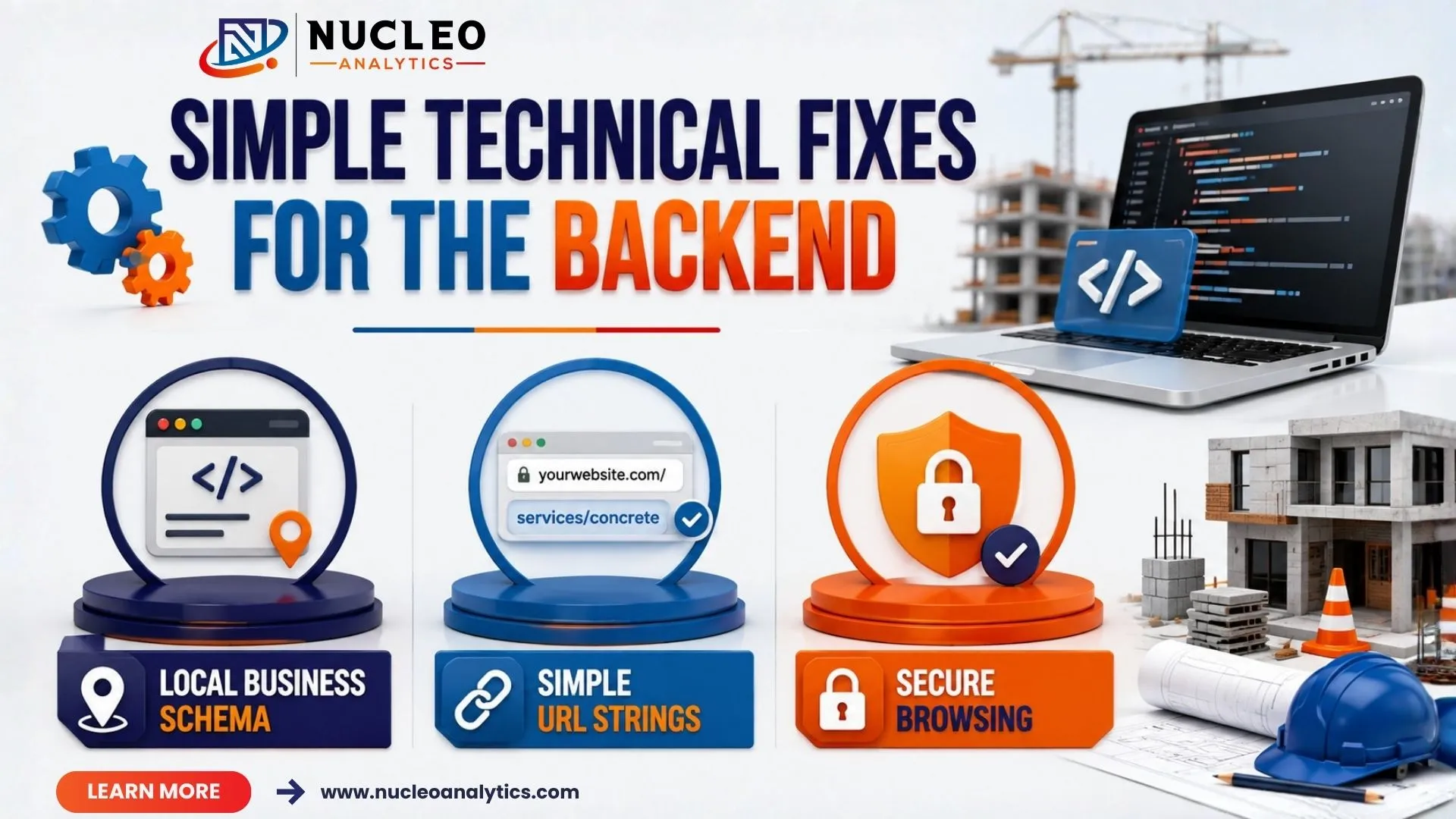 simple technical fixes for the backend
